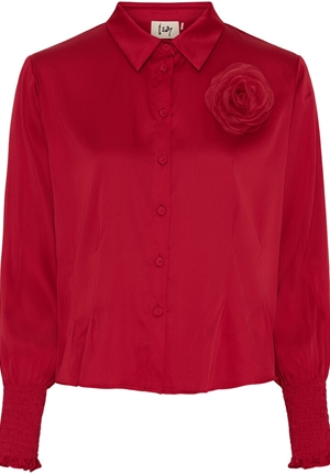 Blusar/skjortor - Steff Shirt Jacket – Red